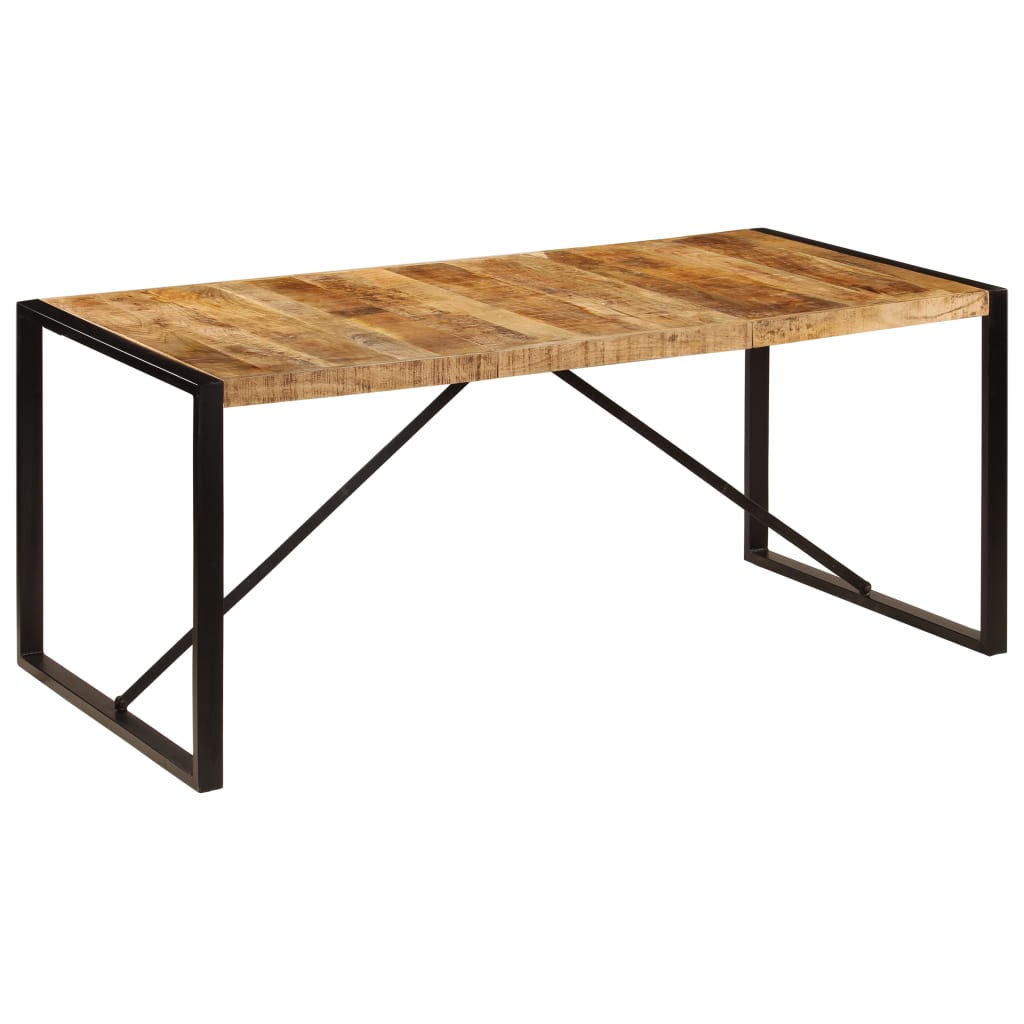 Eettafel 180 cm massief ruw mangohout