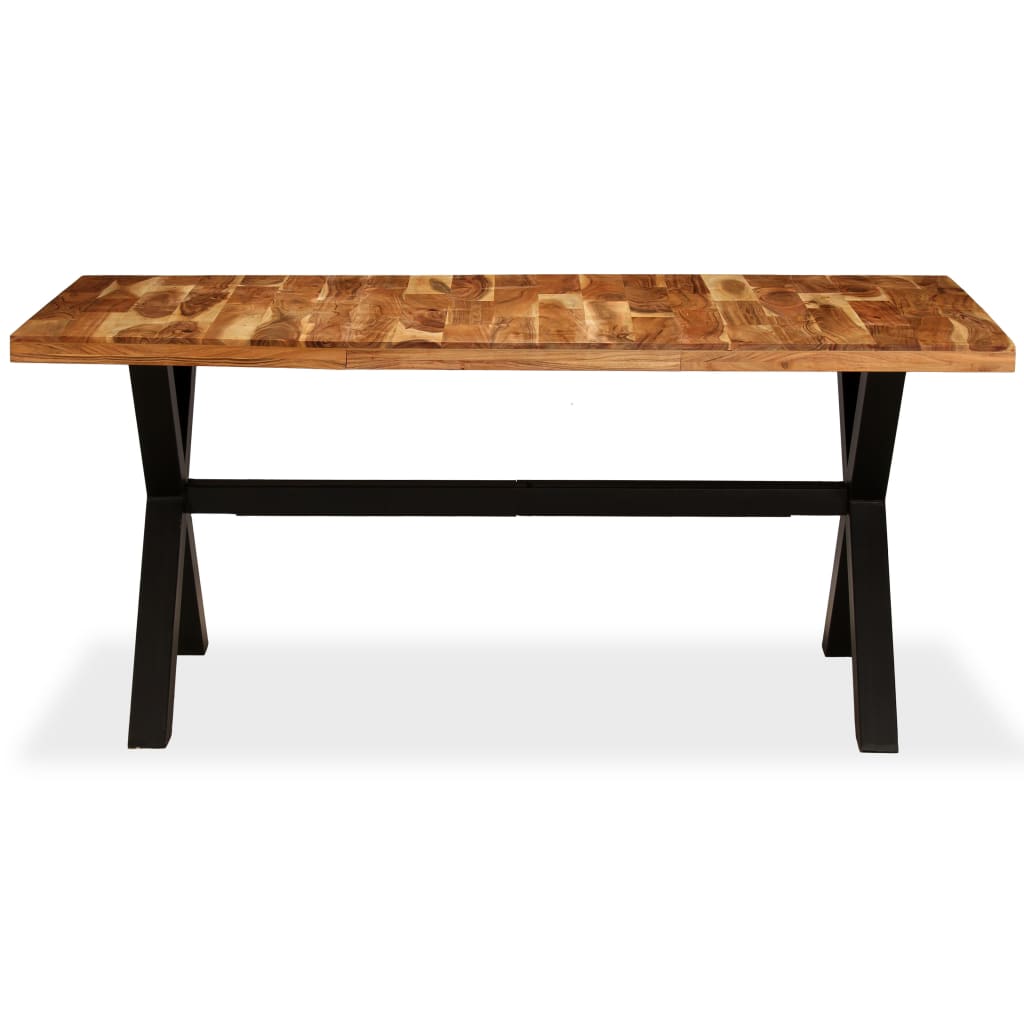 Eettafel 180x90x76 cm massief acacia- en mangohout