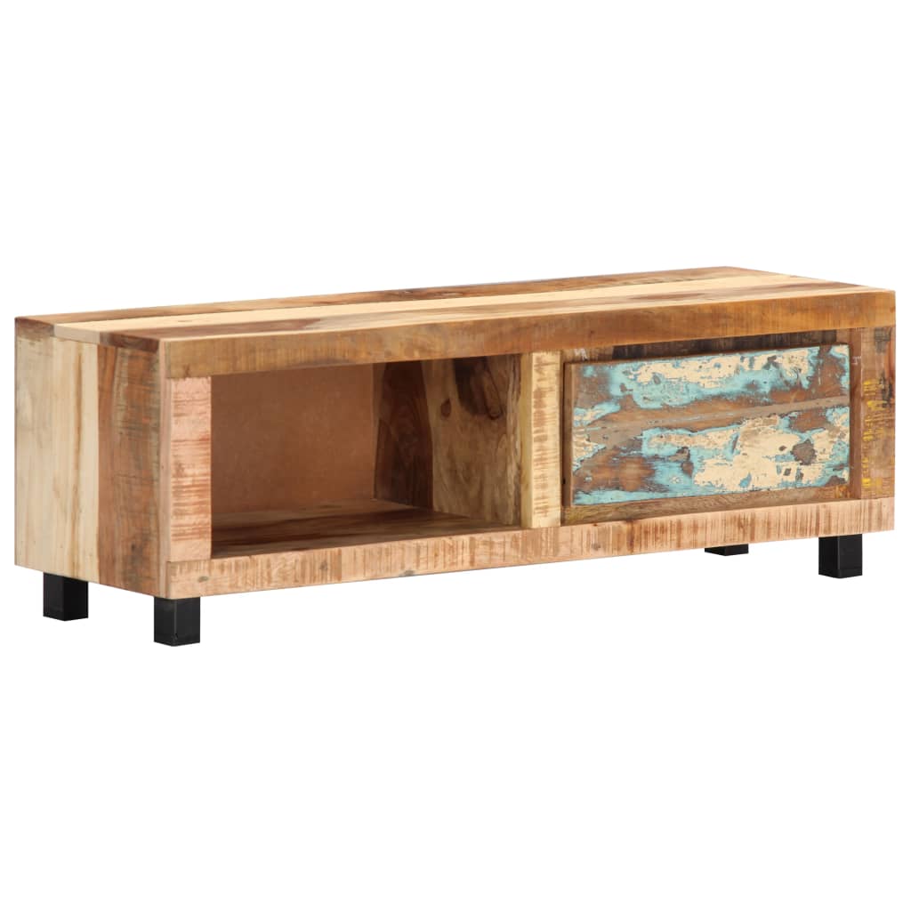 Tv-Meubel 100X30X33 Cm Massief Gerecycled Hout