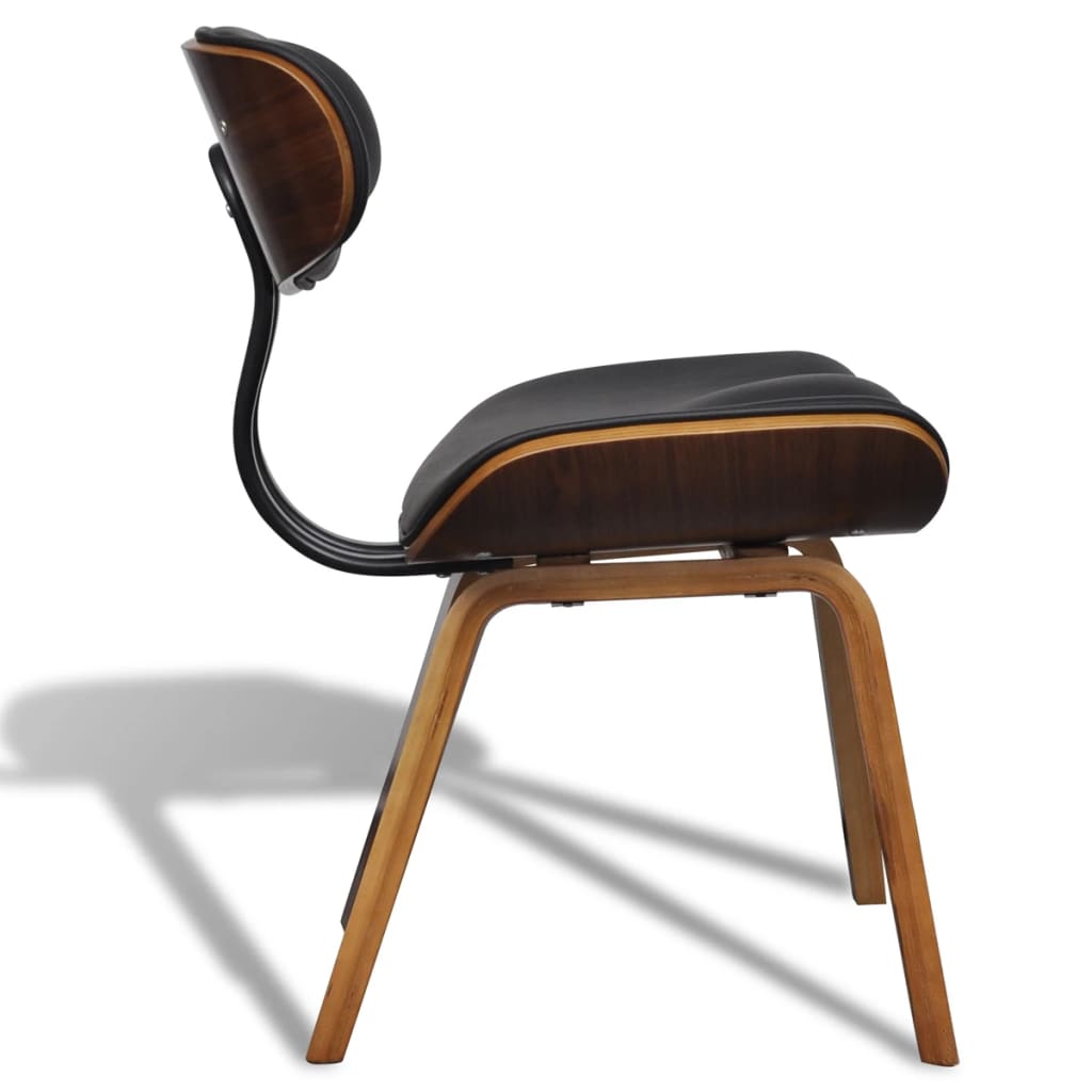 Eetkamerstoelen 6 St Gebogen Hout En Kunstleer