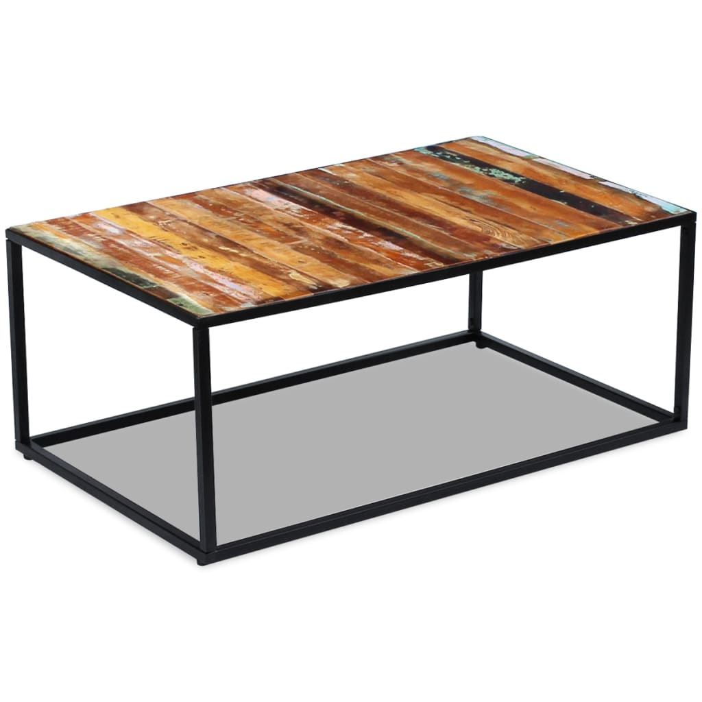 Salontafel 100X60X40 Cm Massief Gerecycled Hout