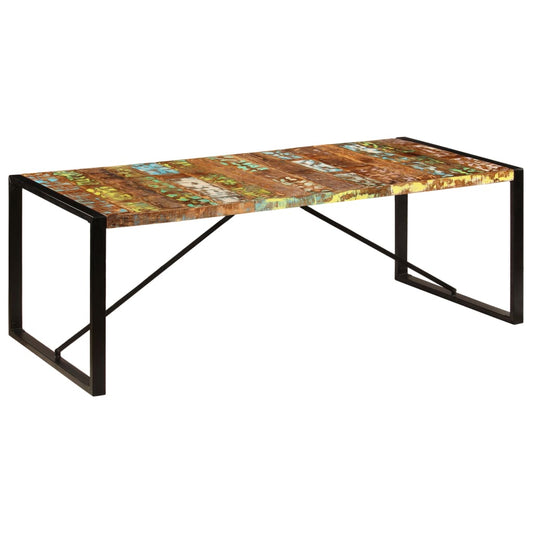 Eettafel 220X100X75 Cm Massief Gerecycled Hout