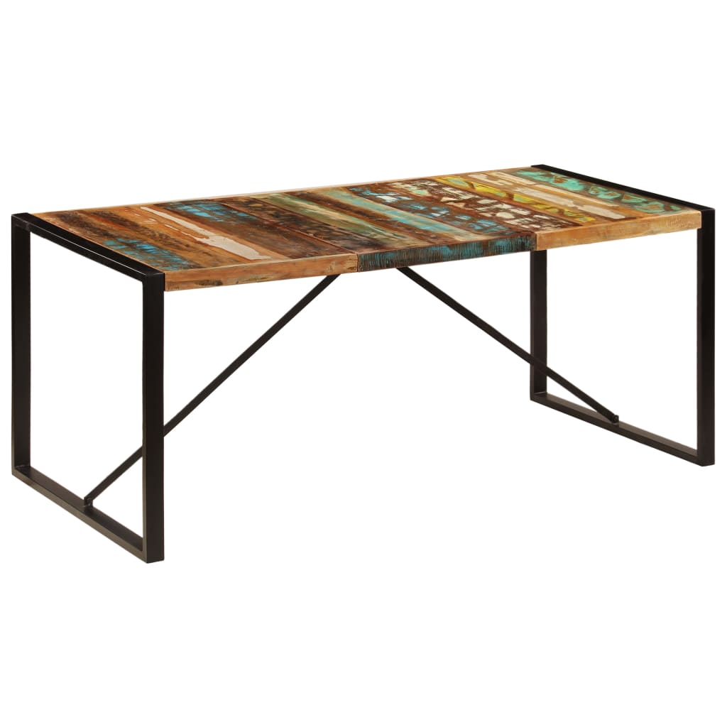 Eettafel 180X90X75 Cm Massief Gerecycled Hout