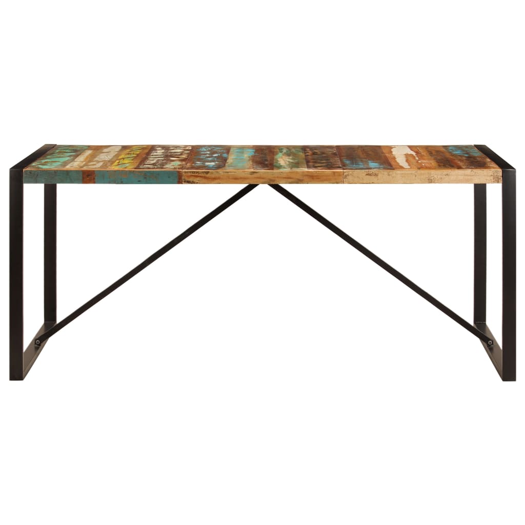 Eettafel 180X90X75 Cm Massief Gerecycled Hout