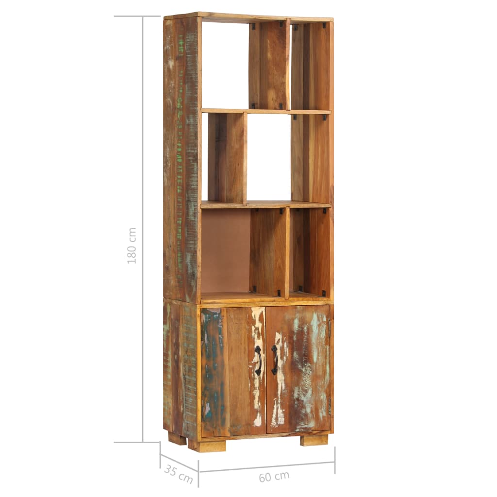 Boekenkast 60X35X180 Cm Massief Gerecycled Hout