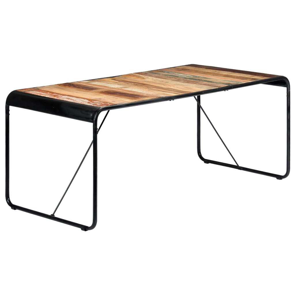 Eettafel 180X90X76 Cm Massief Gerecycled Hout