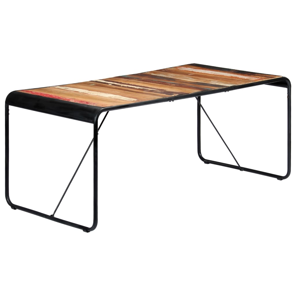 Eettafel 180X90X76 Cm Massief Gerecycled Hout