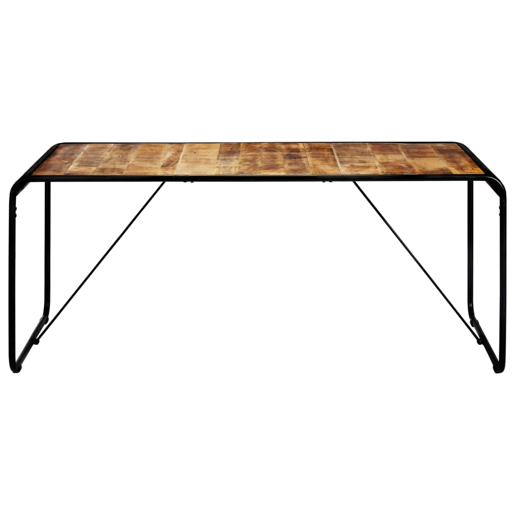 Eettafel 180x90x76 cm massief ruw mangohout