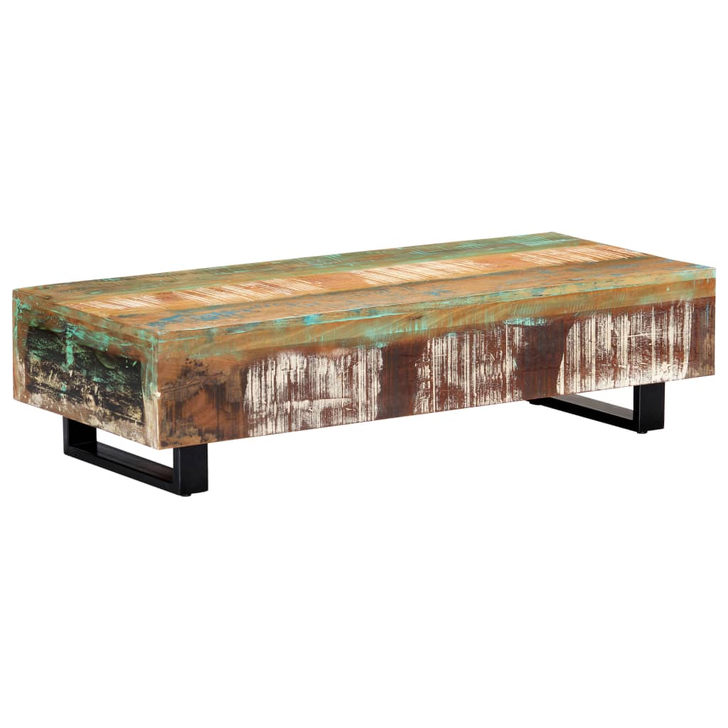 Salontafel 120X50X30 Cm Massief Gerecycled Hout En Staal