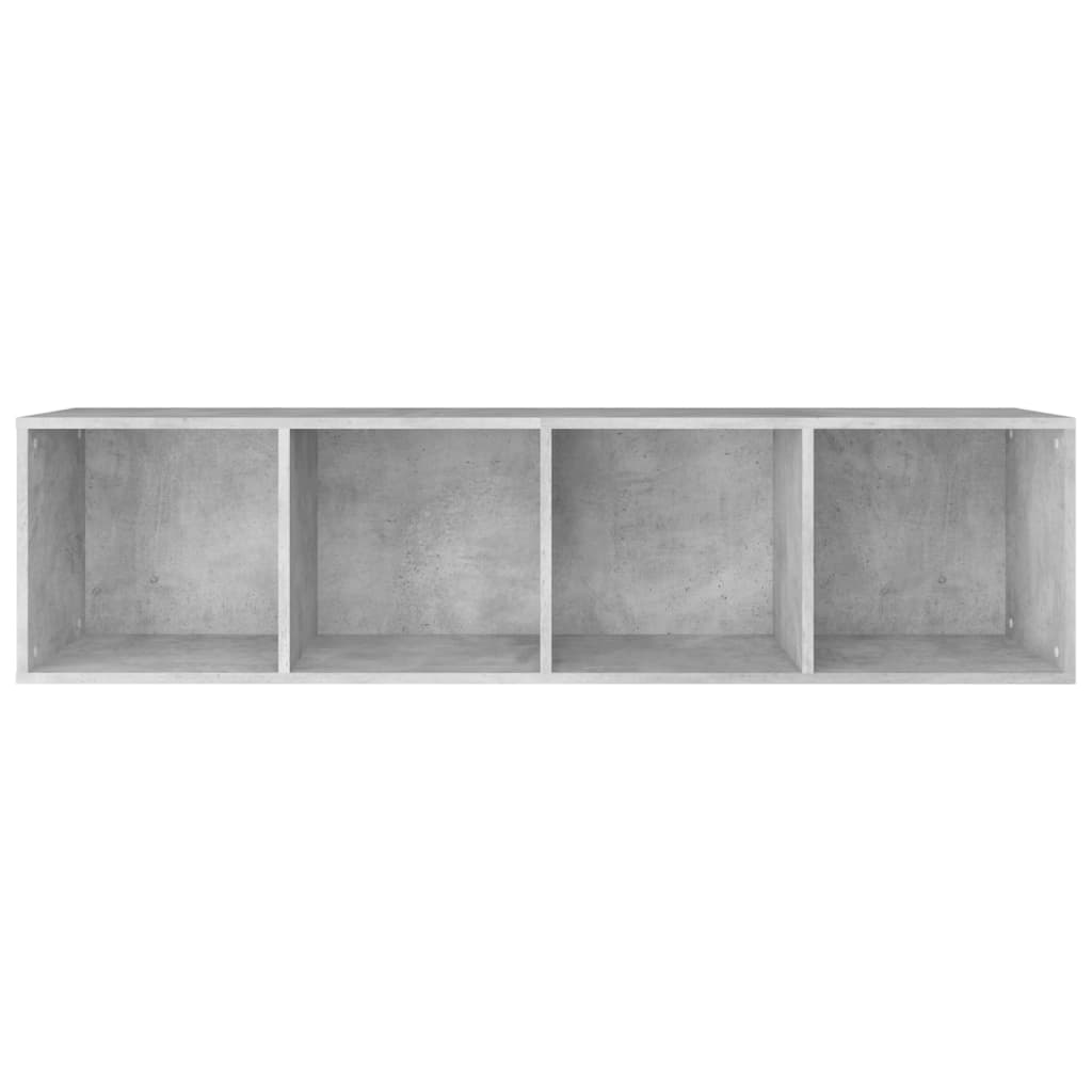 Boekenkast/Tv-Meubel 36X30X143 Cm Bewerkt Hout Betongrijs