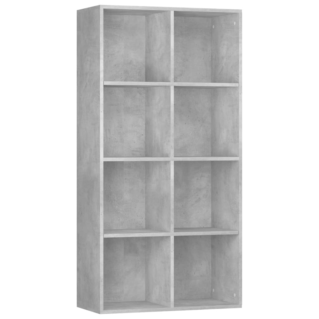 Boekenkast/Dressoir 66X30X130 Cm Bewerkt Hout Betongrijs