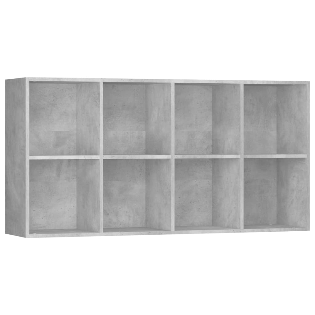 Boekenkast/Dressoir 66X30X130 Cm Bewerkt Hout Betongrijs