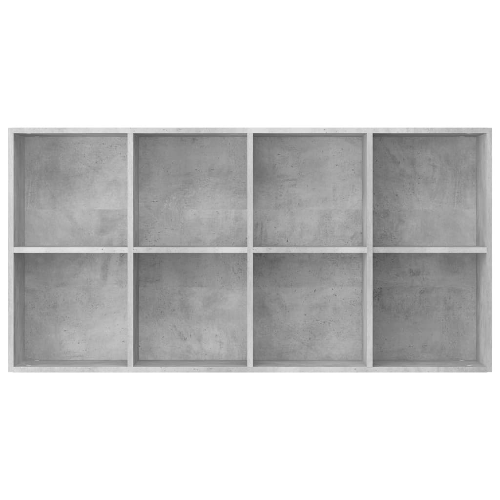 Boekenkast/Dressoir 66X30X130 Cm Bewerkt Hout Betongrijs