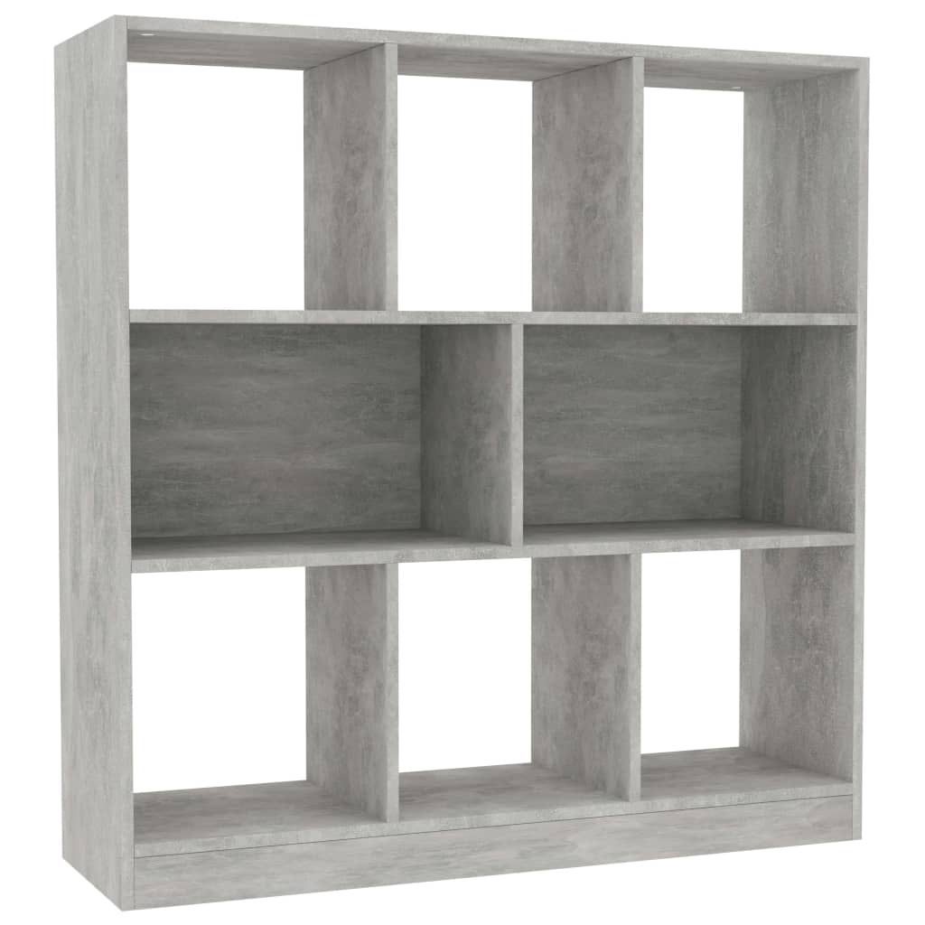 Boekenkast 97,5X29,5X100 Cm Bewerkt Hout Betongrijs