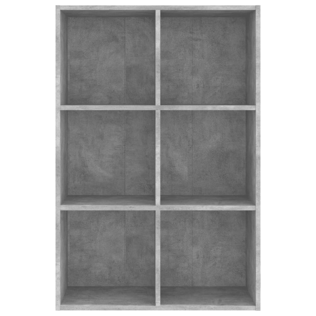 Boekenkast/Dressoir 66X30X97,8 Cm Bewerkt Hout Betongrijs 1