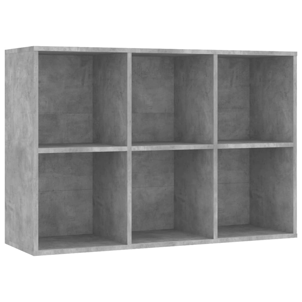 Boekenkast/Dressoir 66X30X97,8 Cm Bewerkt Hout Betongrijs 1