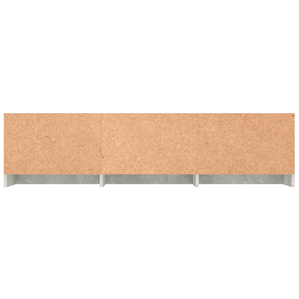 Tv-Meubel 140X40X35,5 Cm Bewerkt Hout Betongrijs