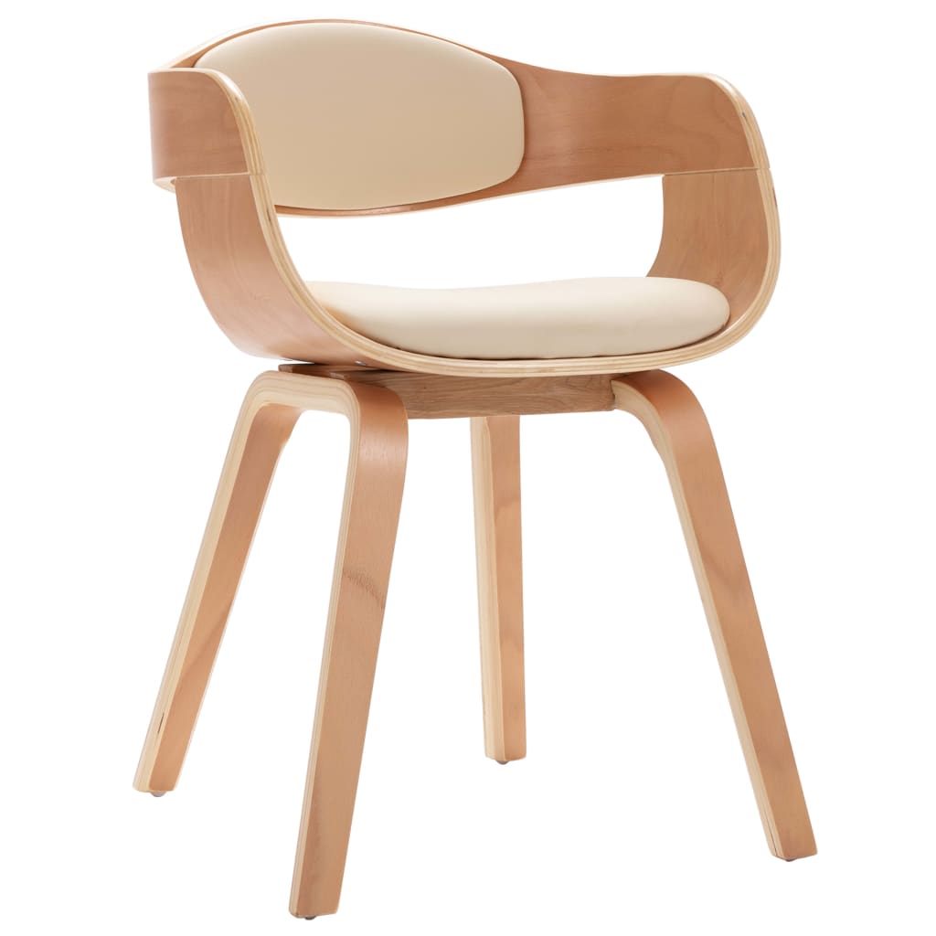 Eetkamerstoelen 2 St Gebogen Hout En Kunstleer