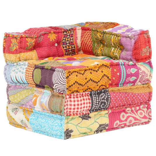 Poef Modulair Stof Patchwork