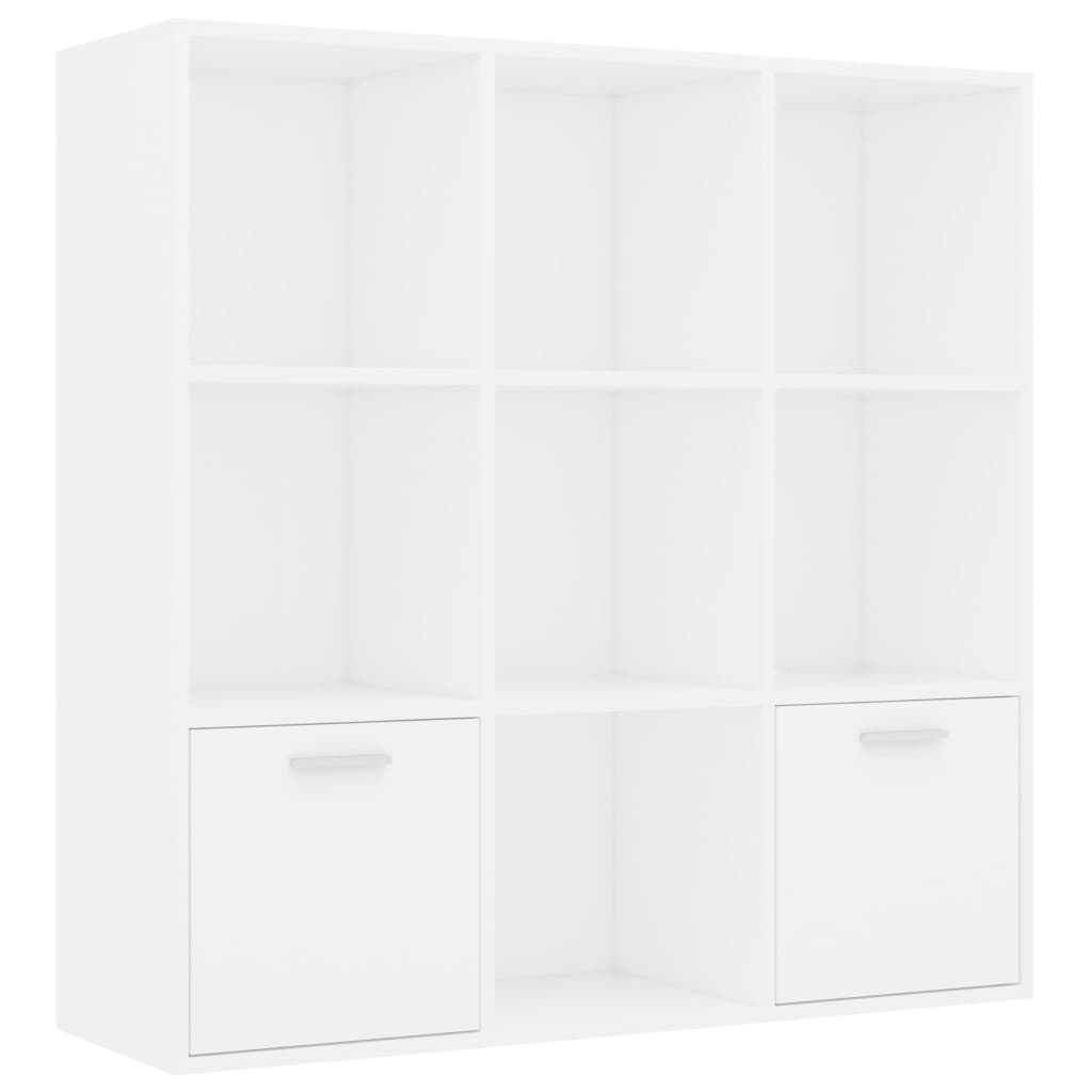 Boekenkast 98X30X98 Cm Spaanplaat Wit 1