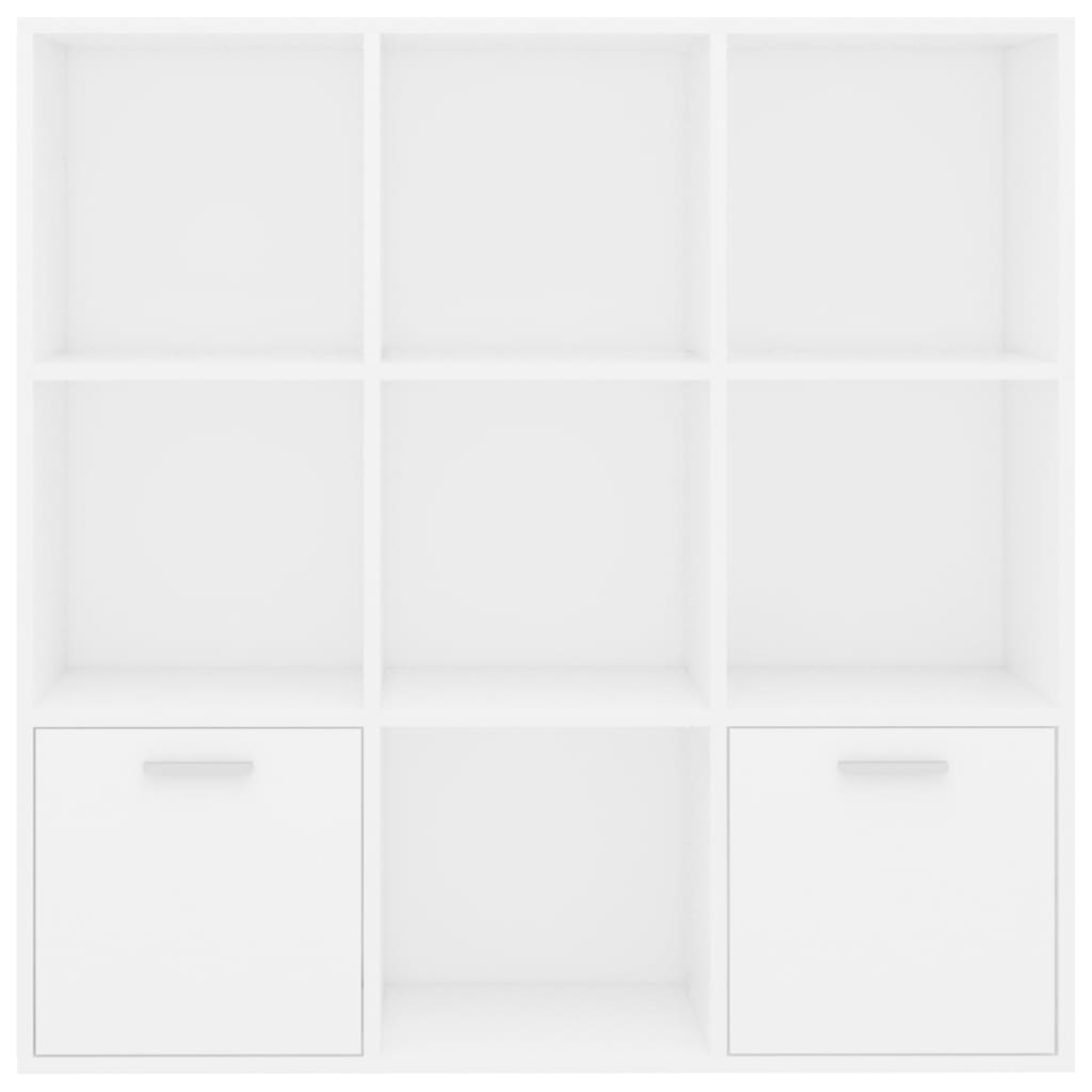 Boekenkast 98X30X98 Cm Spaanplaat Wit 1