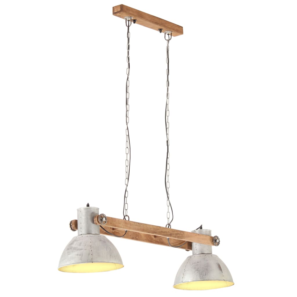 Hanglamp industrieel 25 W E27 109 cm zilverkleurig