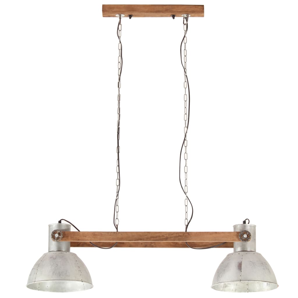 Hanglamp industrieel 25 W E27 109 cm zilverkleurig