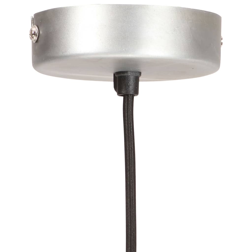 Hanglamp industrieel rond 25 W E27 19 cm zilverkleurig