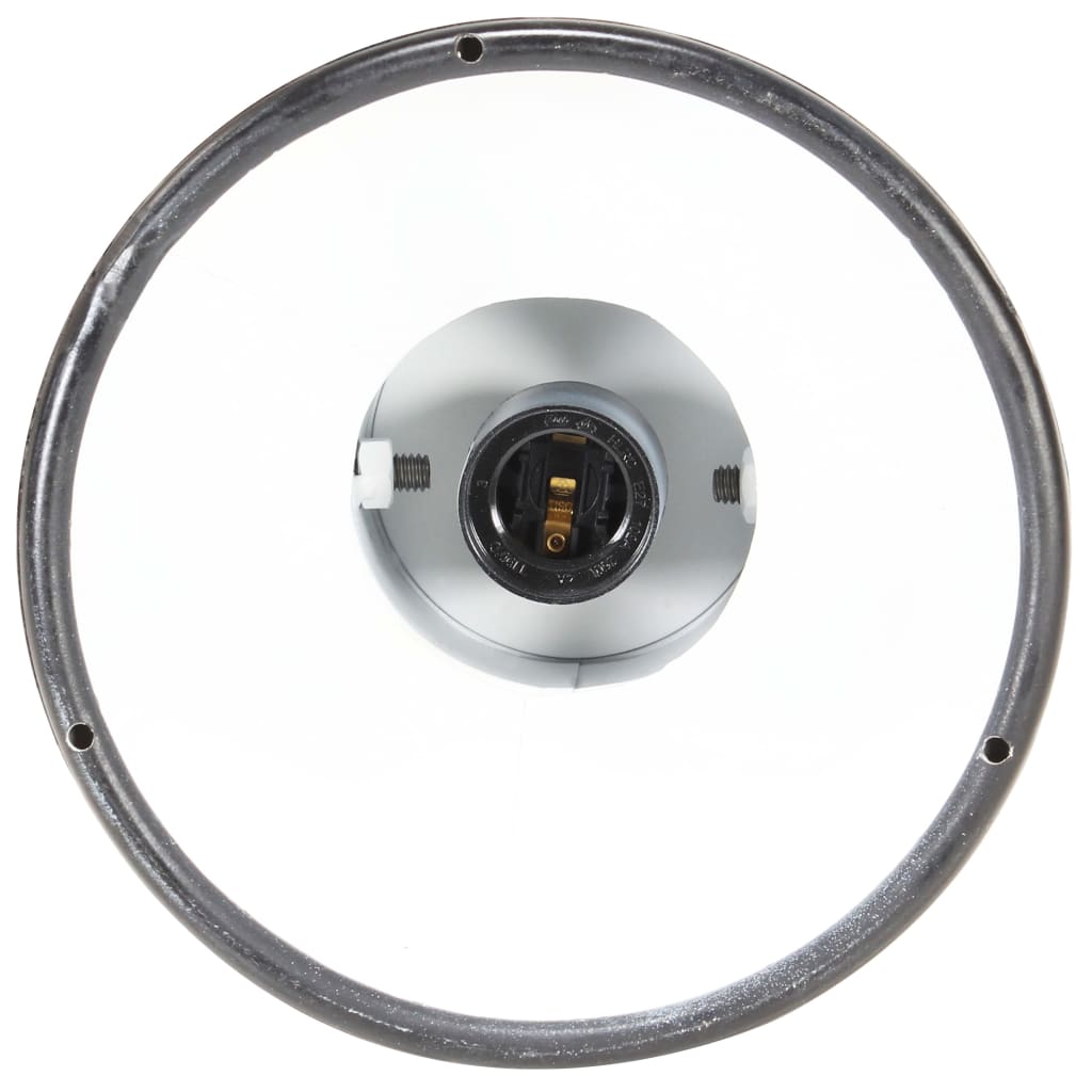 Hanglamp industrieel rond 25 W E27 19 cm zwart