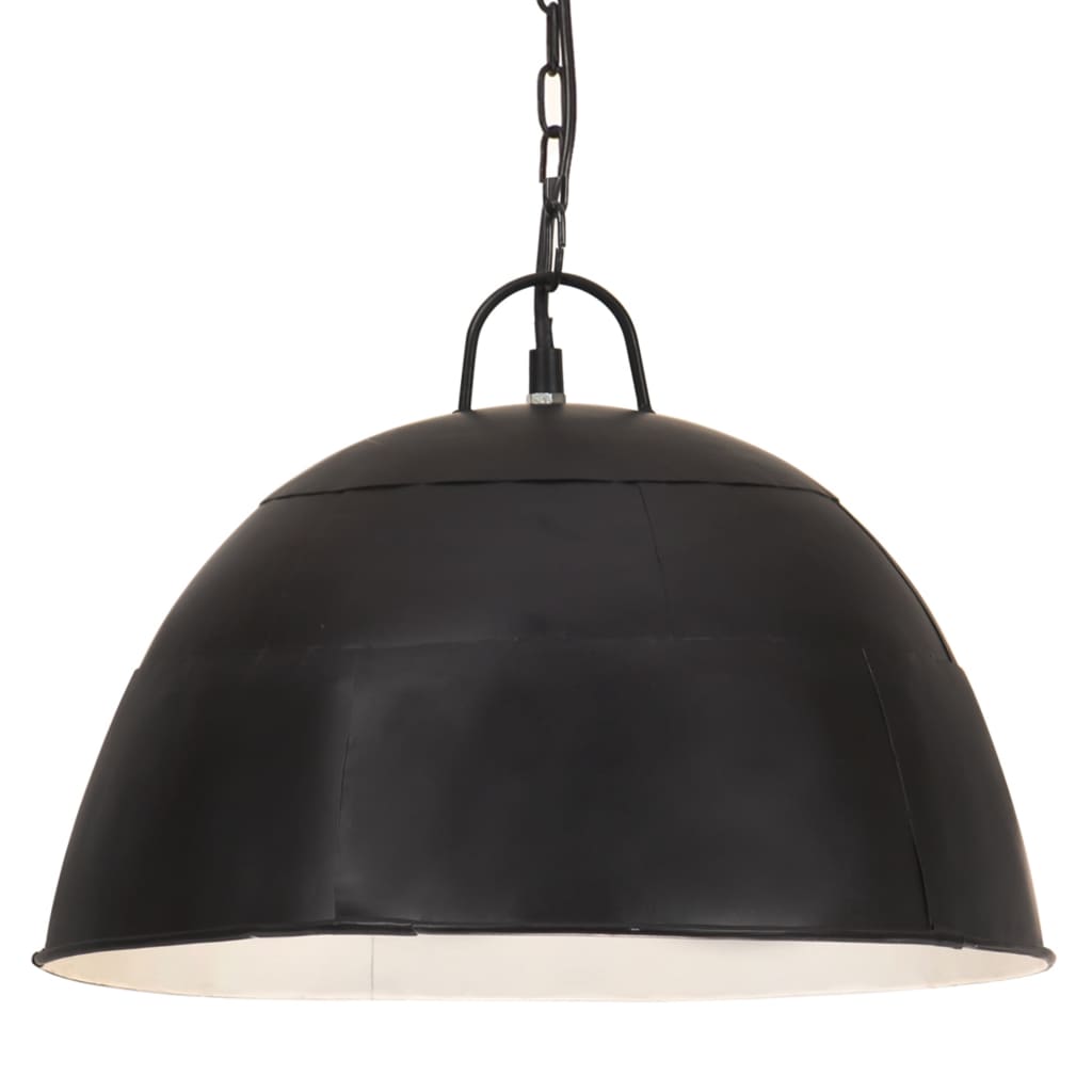 Hanglamp industrieel vintage rond 25 W E27 41 cm zwart