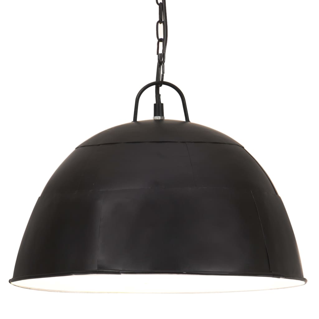 Hanglamp industrieel vintage rond 25 W E27 41 cm zwart