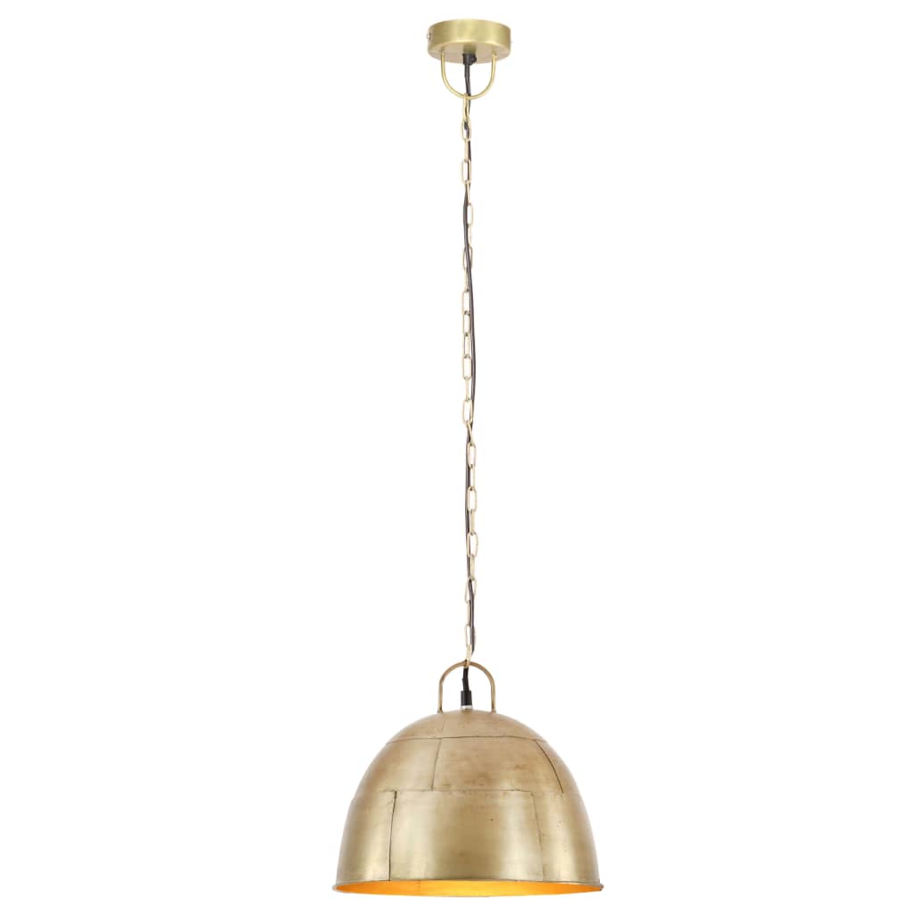 Hanglamp industrieel vintage rond 25 W E27 31 cm messingkleurig