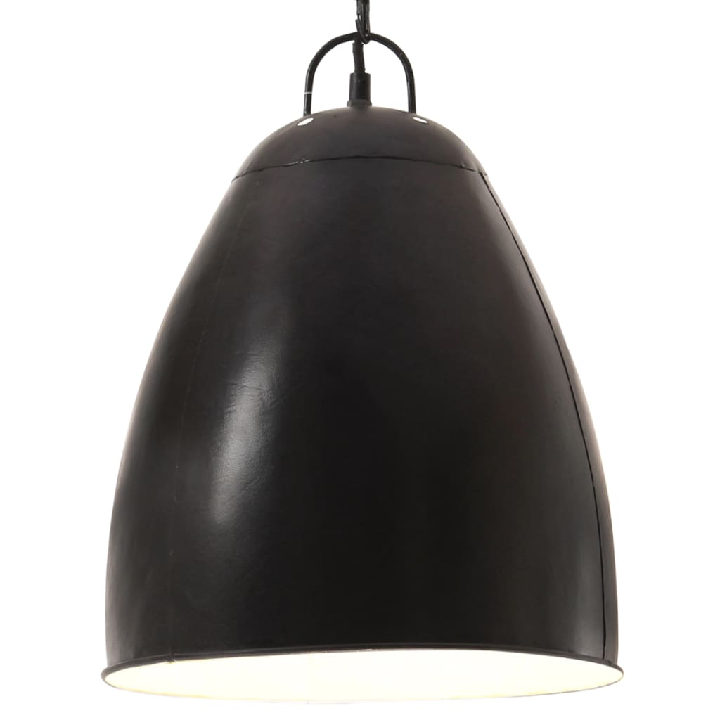 Hanglamp Industrieel Rond 25 W E27 32 Cm Zwart