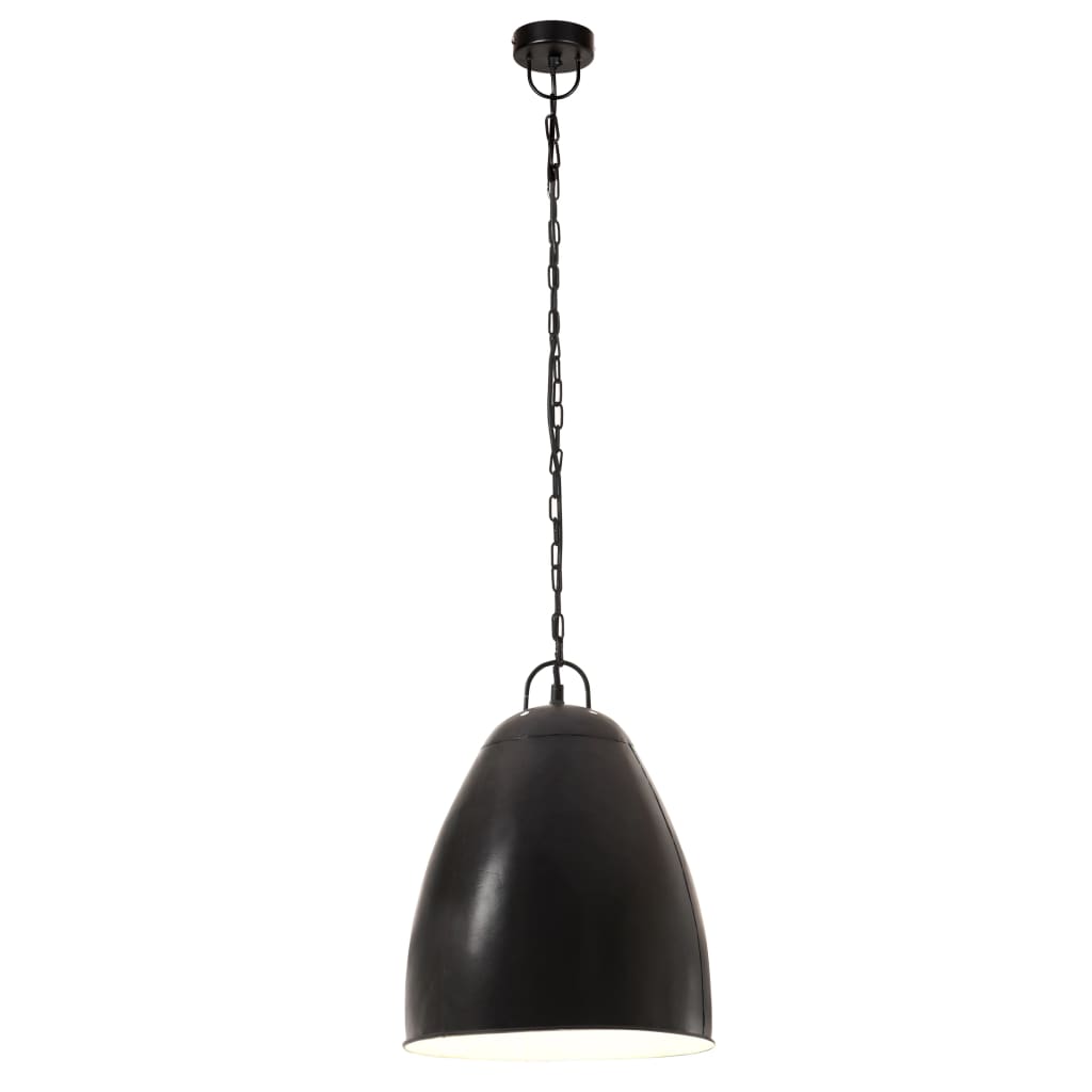 Hanglamp Industrieel Rond 25 W E27 32 Cm Zwart