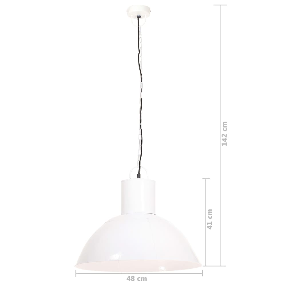 Hanglamp rond 25 W E27 48 cm wit