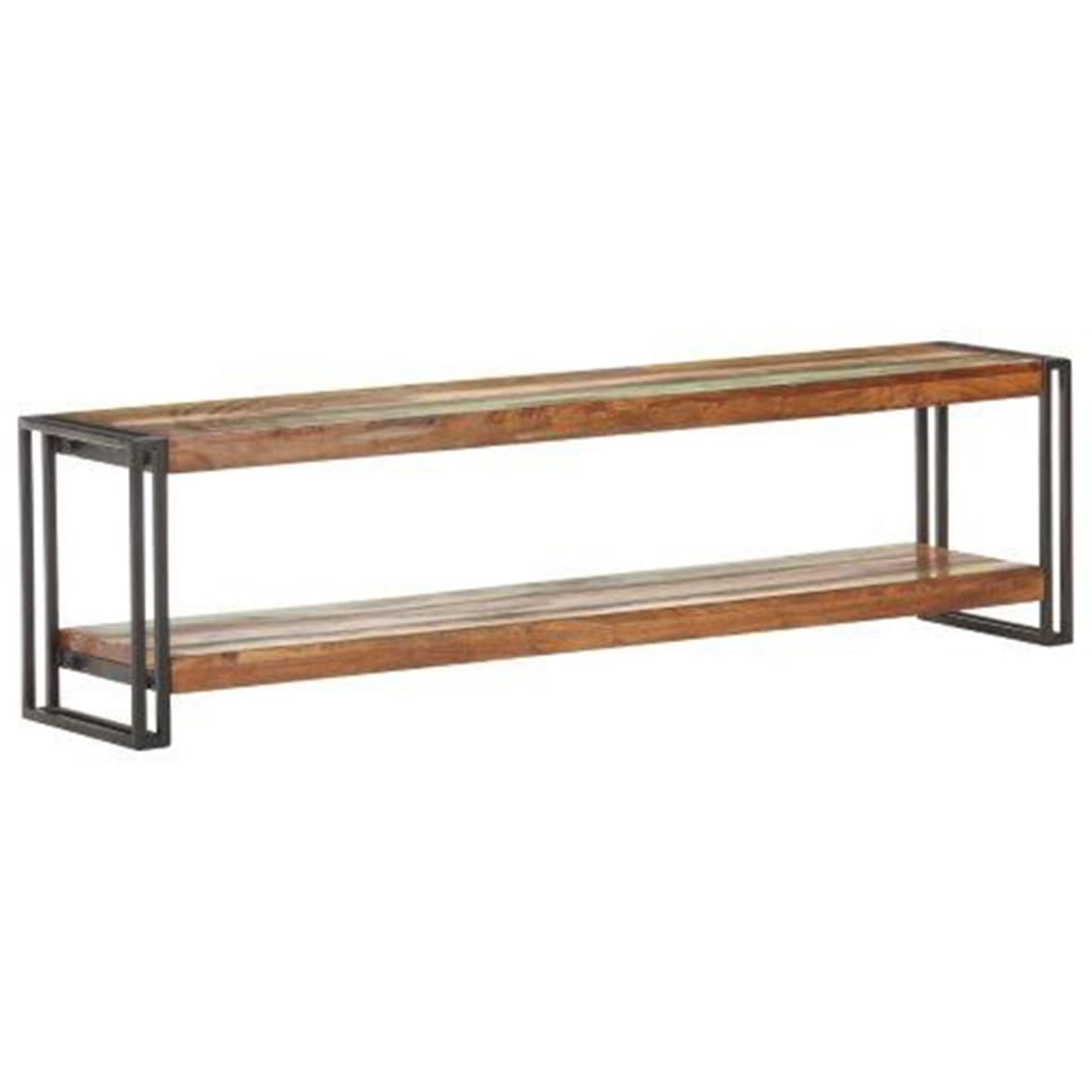 Tv-Meubel 150X30X40 Cm Massief Gerecycled Hout 150 x 30 x 40 cm Zwart