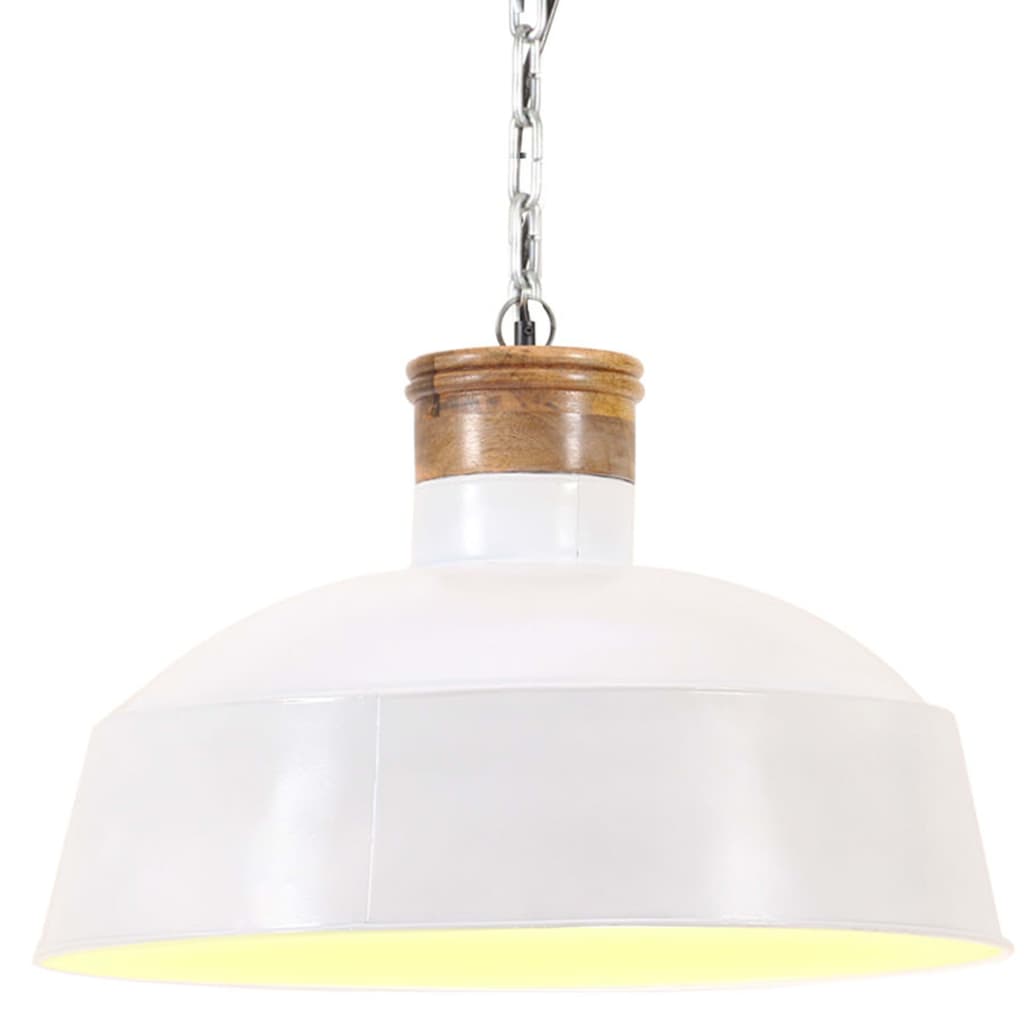 Hanglamp Industrieel E27 58 Cm Wit