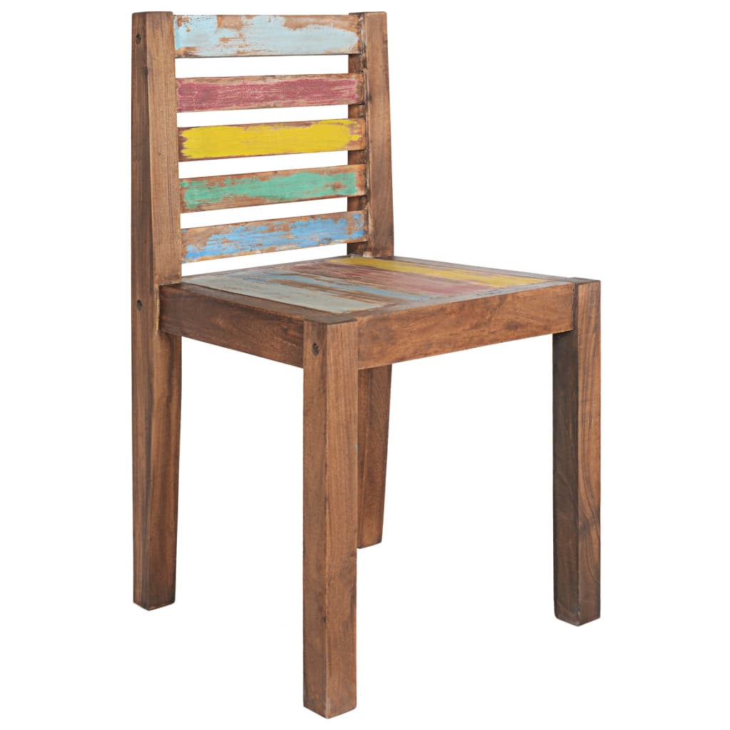 Eetkamerstoelen 4 St Massief Gerecycled Hout