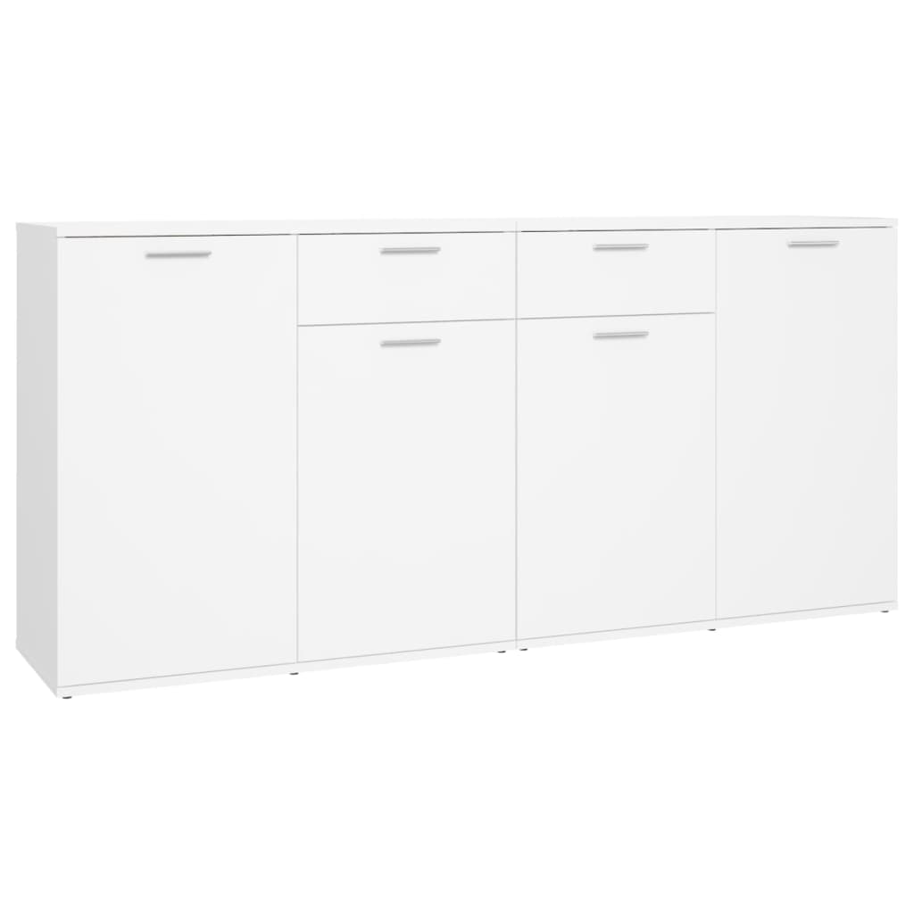 Dressoir 160X36X75 Cm Spaanplaat Wit 160 x 36 x 75 cm