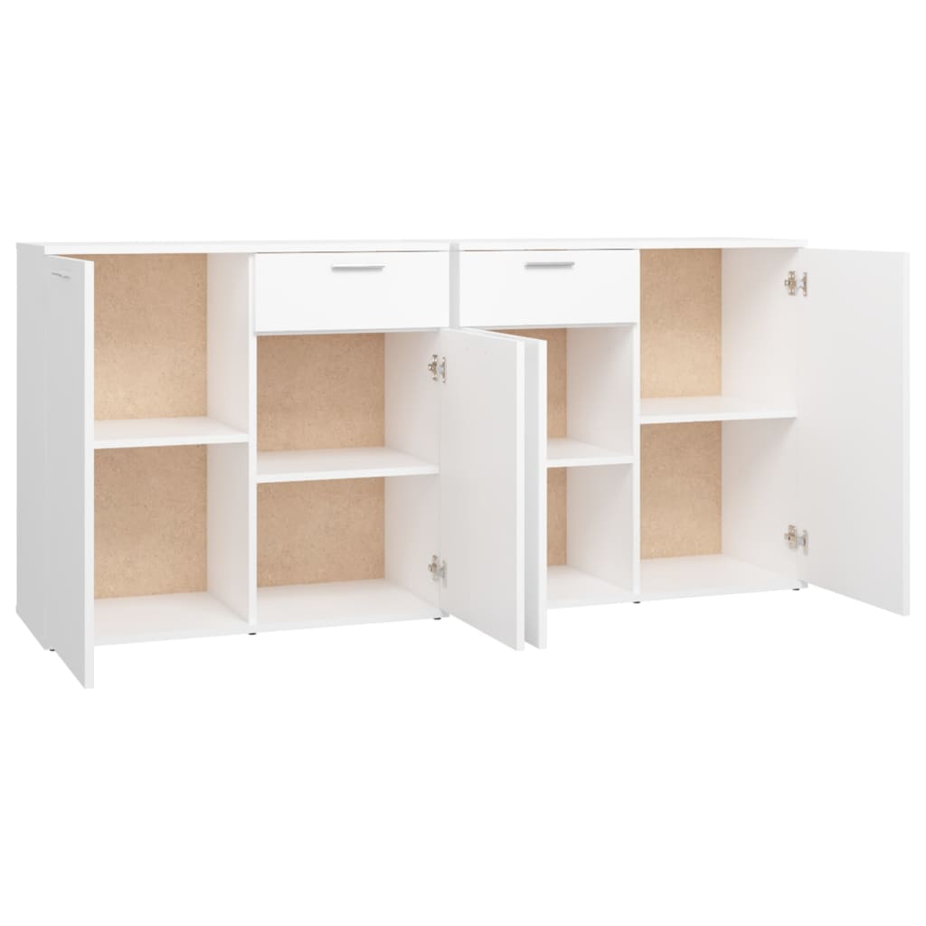 Dressoir 160X36X75 Cm Spaanplaat Wit 160 x 36 x 75 cm