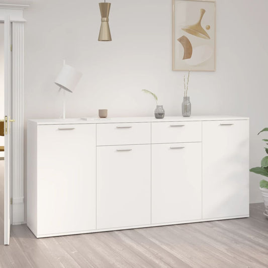 Dressoir 160X36X75 Cm Spaanplaat Wit 160 x 36 x 75 cm