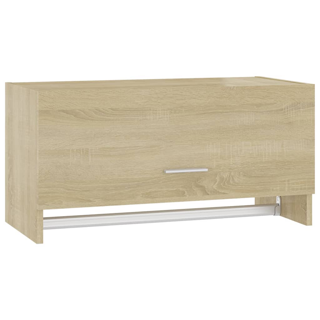 Kledingkast 70x32,5x35 cm bewerkt hout sonoma eikenkleurig