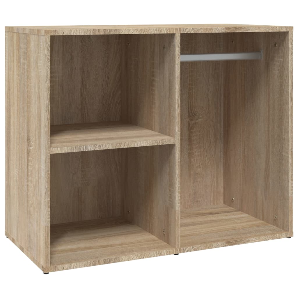 Kledingkast 80x40x65 cm bewerkt hout sonoma eikenkleurig