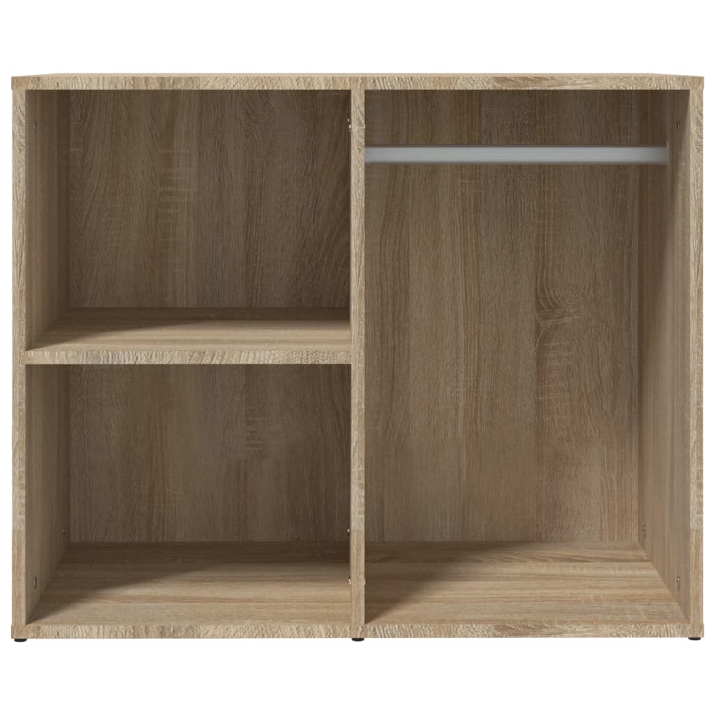 Kledingkast 80x40x65 cm bewerkt hout sonoma eikenkleurig