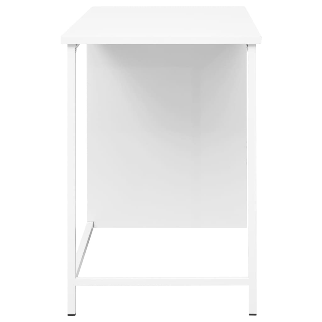 Bureau Industrieel Met Lades 105X52X75 Cm Staal Wit