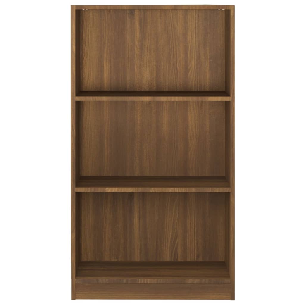 Boekenkast 60X24X109 Cm Bewerkt Hout Bruineikenkleurig