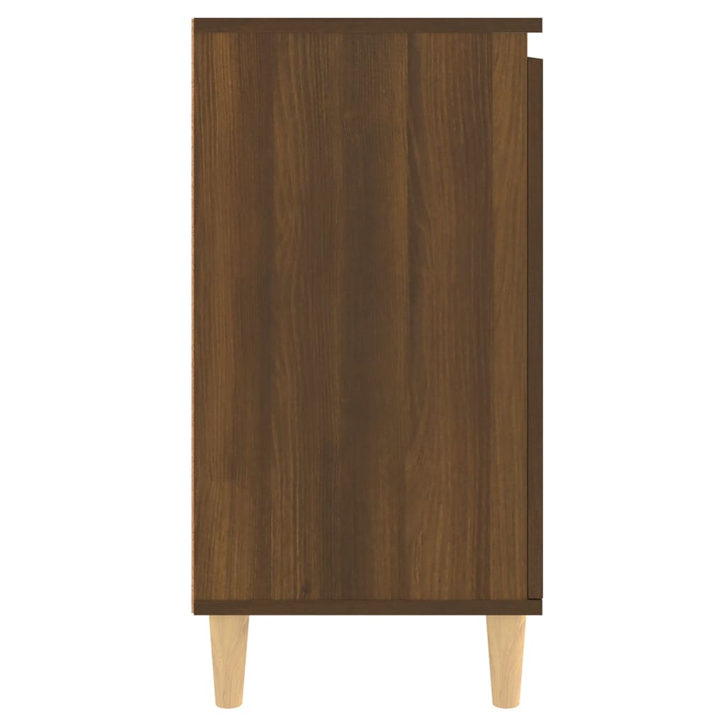 Dressoir 60X35X70 Cm Bewerkt Hout Bruineikenkleurig