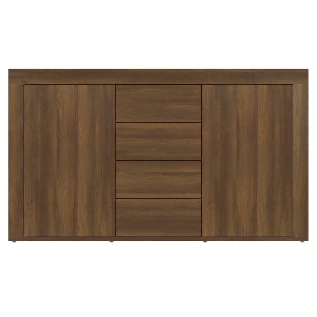 Dressoir 120X36X69 Cm Bewerkt Hout Bruineikenkleurig