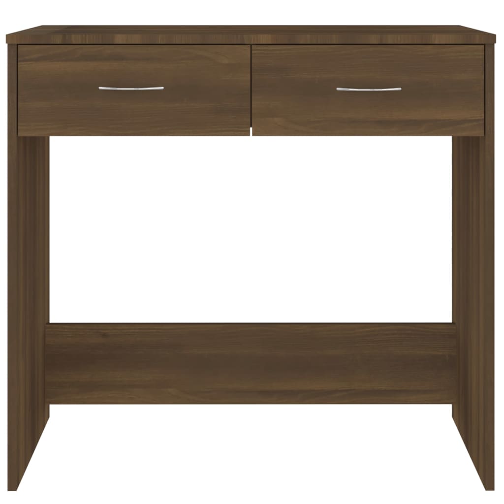 Bureau 80X40X75 Cm Bewerkt Hout Bruineikenkleurig