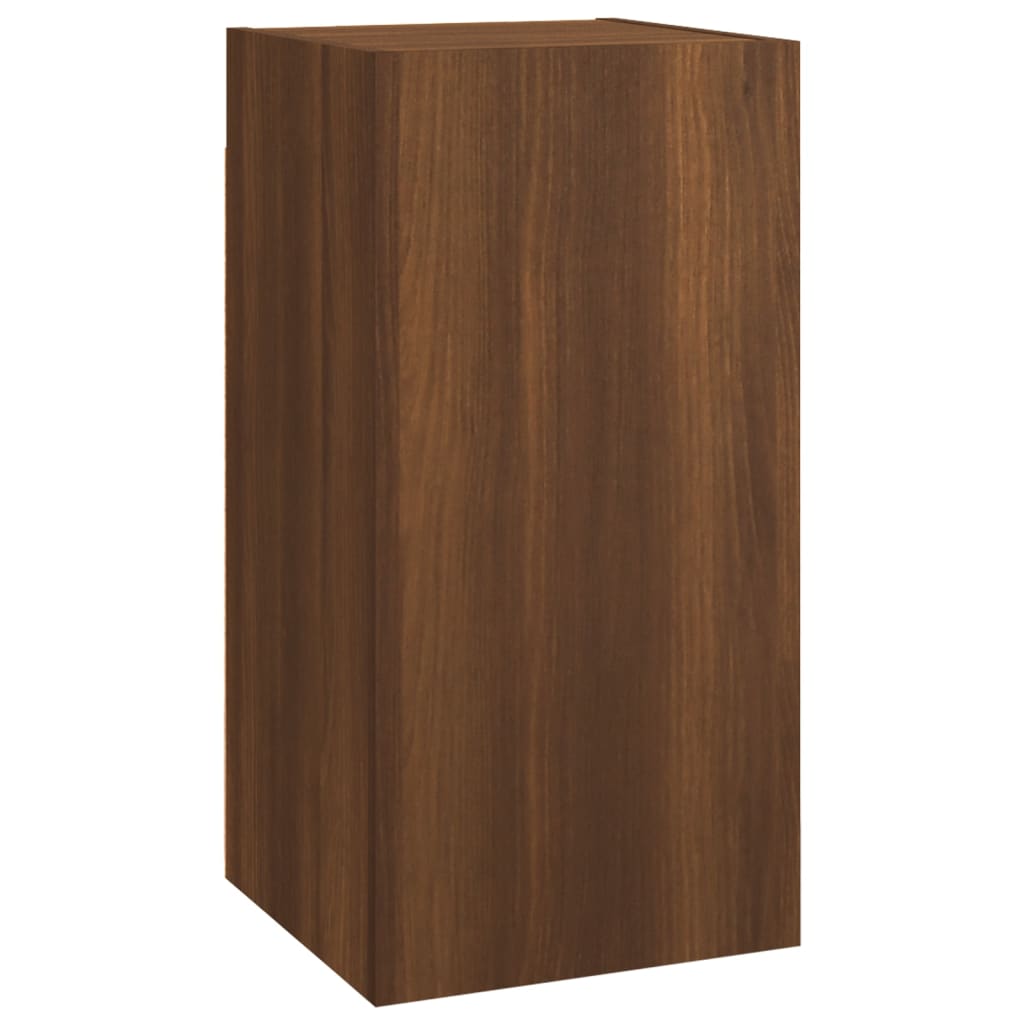 Tv-Meubel 30,5X30X60 Cm Bewerkt Hout Bruineikenkleurig